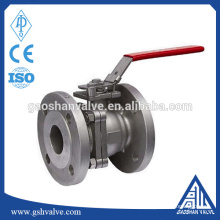 China fornecedor DN25 Flange 304 válvula de esfera de aço inoxidável